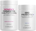 Codeage Daily Immune System תומך ב- Multivitamin לנשים + Probiotics Bundle