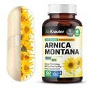 BIO KRAUTER Arnica מונטנה קפסולות - 500 מ"ג Arnica כמוסות עבור Bruising ו Swelling - טבעוני - 100 Count Count