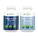 Magnesium Turate 400 מ"ג + Magnesium Malate 400 מ"ג - Highly Bioavailable - High Absorption Bundle - 270 + 270 טבליות Vegetarian
