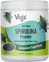 אבקת Spirulina אורגנית - Blue Green Algae Plant-based Superfood Band - Antioxidant-Rich עם Chlorophyll, ויטמינים ומינרלים עבור ניקוי, אנרגיה ותמיכה תחמושת - טבעוני, non-GMO - 8 oz