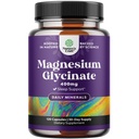 Pure Magnesium Glycinate תוסף 400 מ"ג פרי - טבעוני גבוה Absorption Chelated Magnesium קפסולות עבור נשים וגברים עם Elemental 400 מ"ג עבור Mood Sleep ותמיכה מרגיעה - 120 הרוזן ספירה