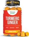 תוסף Turmeric - Curcumin C3 Complex + ג'ינג'ר Root for Gut & Joint Health - Natural Turmeric Curcumin תוסף 95% Curcuminoids. מכיל 260mg Tumeric Extract. 60 מנגו פלפור Turmeric Gummies