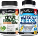 אומגה 3 שמן דגים Softgels (1 חודש אספקה) בתוספת 1000 מ"ג תוסף Citrus Bergamot (1 חודש אספקה)