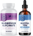 Vimergy Magnesium Glycinate (180 קפסולות) ו Vimergy Restful You * Liquid Melatoninamide mL)