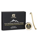 FOUZEE טהור הרי ההימלאיה Shilajit - 77% + Fulvic Acid Authentic Hard Consistency, מקור טבעי של Fulvic Acid, מעל 85 מינרלים Trace, כולל Stainless Steel Spoon (10 גרמות)