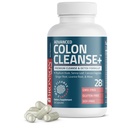 Bronson Advanced Colony Cleanse Premium 14 Day Cleanse & Detox Formula with Psyllium Husk, Senna Leaf, Cascara Sagrada, ג'ינג'ר Root & More, Non-GMO, 28 קפסולות