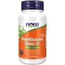 תוספי מזון עכשיו, Sambucus Zinc-C עם Elderberry Concentrate ו ויטמין C, 60 Lozenges