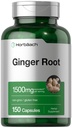 Horbäach ג'ינג'ר Root כמוסות 1500 מ"ג | 150 Pills | Non-GMO,ten Glu