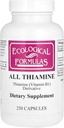 פורמולה אקולוגית Allithiamine ויטמין B1 קפסולת, 50 מ"ג, 250 הרוזן