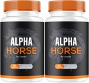 (2 Pack) Alpha Horse, Alpha Horse Pills for Men, Alpha Horse קפסולות, תוסף אלפא סוס, ויטמין Alpha Horse All Natural Premium Formula, Alpha Horse Support, 120 קפסולות לחודש