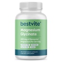 BestVITE Filler-Free Magnesium Glycinate - 400 מ"ג של מגנזיום לשרת (240 Veg Caps)- Chelated Bisglycinate עבור שריר, הירגעות, מתח ושינה תמיכה * - עבור גברים ונשים - No Stearates - טבעוני טבעוני