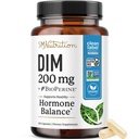 DIM תוספת 200 מ"ג (120 Ct) | Estrogen Balance for Women & Men | הורמונים, Hormonal Acne Supplements, Menopause, Antioxidant & PMS תמיכה | Non-GMO, טבעוני, Soy Free | 4 חודשים אספקה