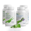 AloeCure אורגני Aloe Vera כמוסות Pack - 4 Pieces - 2 x VeraFlex, 2 x Aloe Vera כמוסות