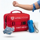 346 Piece First Aid Kit Survival - Professional Waterהוכחה לטראומה רפואית עבור מצבי חירום, אידיאלי עבור הבית, Office, Car, Travel, Outside, Camping, Hiking - Portable Emergency Supplies Bag