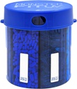 תוסף XL Pill Dispenser Bottle, 7 השוואתיות, תוויות, Easy Open, Anti-Mixing, UV Protected ארגן, תוספת ויטמין חודשי גדול, Monster Fit Medicine Holder (Cobalt Blue, Large)