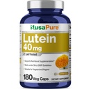 NusasPure Lutein 40mg 180 Veggie כמוסות (Non-GMO, טבעוני)