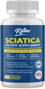 Satic Nerve הקלה: תוספת תמיכה מתקדמת עבור Sciatica - Potent Alpha Lipoic Acid & Turmeric & Turmeric & Herbal Relief Ingredients - Made in USA, 120 קפסולות (Pack of 1), בננה)
