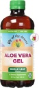 לילי של המדבר Aloe Vera Gel, Preservative Free - Whole Leaf Filtered Thicker Consistency Aloe Vera לשתות עם ויטמינים טבעיים, Enzymes for Gut Health, Wellness, Glowing Skin, 32 Fl Oz