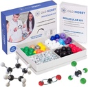 שיעורים במודל הכימיה Kit - Old Nobby 240 P Moleccular Set Organic Chemistry for Students - Complete Molecular Model Kit for STEM, Visualizing Atoms, Bonds and Structures