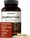 NatureBell Psyllium Huskfi תוסף, 1,500 מ"ג פריר, 360 קפסולות | עם Inulin & Chia Seed | אורגני Soluble סיבים עבור Digestive & Gut בריאות | Plant-based, non-GMO, Gluten-FreeFreeFreeFreein-Free-Free-Free-Free-Free-Free-Free-Free-Free-Free-Free-Free-Free-Free-Free-Free-Free-Free-Free-Free-Free-Free-Free-Free-Free-Free-Free-Free-Free-Clutenine
