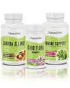 NaturalSlim Candida Cleanse Support Supplements Bundle - Candiseptic Kit Anti Overgrowth, Gut & Colony ניקוי 242 קפסולות Total - 28 ימים ניקוי התוכנית פורמולה על ידי פרנק סוארז (2 Pack)