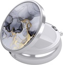 Nipichsha Pill Box, Small Pill Case for Purse & Pocket, Cool Travel Medicine מארגנת, Portable Medicine Container Holder to Hold ויטמינים, תרופות, שמן דגים ותוספים, Gray Marble