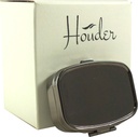 Houder Classy Gray Metal Pill Box עם קופסת מתנות - לשאת את המדים בסגנון (Rectangular)