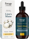 Forage Hyperfoods- Alcohol-Free Canadian Grown Lion's Mane Mushroom Superfood תוספת לחלץ Tincture, טבעוני, Non-GMO, שיפור טבעי של המוח ו- Nerve תמיכה 118ML