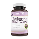 Berberine HCL 1200 מ"ג עם חלב Thistle ו Ceylon Cinnamon, Ampk Metabolic Activator, מערכת החיסון בריאה ו Gastro מעיים בריאות, 40 משרתים, 120 Veggie כמוסות