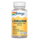 SOLAרי L-theanine 200 מ"ג עם תה ירוק - בריא Mood, מרגיעה ותמיכה מתח Occasional - מעבדה מאומת, טבעוני, גלטן חינם - 45 לשרתים, 45 VegCaps