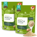 Navitas Organics Maca אבקת, 16oz. (2-Pack), 181 משרתים - אורגני, non-Gmo, Low Temp-Dried, Gluten-Free, Light Brown