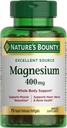 Nature's Bounty Magnesium 400 מ"ג, Softgels, 75 ea - 2pc