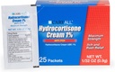 CareAll hydrocortisone Cream 1% (25 Pack), 0.9gr Foil Packet. פורמולה כוח מקסימלית, Anti-Itch Rash Skin Cream Relieves Itching, Eczema, Insect Bites, הרעל Ivy ו Psoriasis