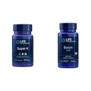 Life Extension Super K1, K2 MK-7, MK-4, ויטמין C, Bone/Heart Health, 3 Monteh Supply ו Boron 3 Mg 100 קפסולות צמחוניות