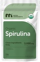 תוספי Micro Ingredients Organic Spirulina, 720 טבליות (4 חודשים אספקה), No Filler & Non-GMO, עשיר בחלבון טבעוני, ויטמינים & Prebiotics, Premium Spirulina Pills