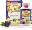 CATALO Children's Eye Health Formula Chewable Tablets with Mirtoselect Bilberry Extract, FlorGLO Mary Golden Extract, Eyebright, Tairine ו- Zinc for Eye Care - 60 טבליות