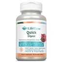 LifeTIME Quick Digestive Enzymes - צמחים Enzymes עבור חלבונים, carbohydrates, פירות וירקות - תמיכה בריאות העיכול - Pomegranate Flavor - 90 משרתים, 90 טבליות Chewable Tablets