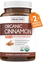USDA אורגני Ceylon Cinnamon Pills - High Potency Ceylon Cinnamon תוספת עם 1000 מ"ג עבור תמיכה מלאה גוף אנטי-חמצן - טבעוני non-GMO cGMP Made & Lab מאומת (2 חודשים)