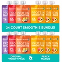 מעצב את Smoothies Origignal Variety Pack ואת Peach מנגו Bundle