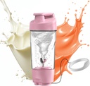 Hurricup 22 Oz חלבון Shaker בקבוק עבור חלבונים Mixes, BPA חינם חלבון Shaker גביעים עבור חלבונים שקד, Whey אבקת Smoothie גביע for Preworkout Mixer בקבוק, אביזרים להתעמלות עבור נשים וגברים, פינק ורוד