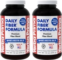 Yerba Prima Daily Fiber Formula Powder - 12 oz (Pack of 2) - Soluble & Insoluble Dietary Fiber Supplement - Colon Cleanse - Gut Health - Vegan, Non-GMO, Gluten-Free