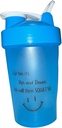 חלבון Shaker Bottle, ShakeELITE - 13oz BPA-Free בלנדר עם Secure Leak-Proof Lid & Mixing Ball - Perfect for Gym, Fitness, and On-the-Go Nutrition BLUE