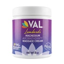 VAL Magnesium Aromatherapy עיסוי קרם 8oz | Zechstein Magnesium + MSM + שמנים אורגניים | Fast Absorbing | Non-Gry | Joint & Muscle Relief
