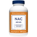 ויטמין Shoppe NAC N-Acetyl-L-Cysteine - מקדם בריאות Cellucor, Immune & Antioxidant Support - 600 MG (200 קפסולות)