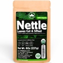 Nettle Tea - 8Oz (REAL WILD HarVEST) | 100% USDA Certified OrganIC | פודיקה Aka Sting Nettle) Cut & Sifted