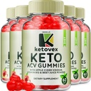 (5 Pack) Ketovex Keto BHB מסטיקנים מתקדמים פורמולה, Ketovex BHB משקל ניהול ACV חניכיים ביקורות, Ketovex ACV Keto Vex BHB Gummy Gomitas Ketosis, Ketovex Gummies, B12 (300 חניכיים)