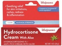 Walgreens Hydrocortisone עם Aloe Cream 1% כוח מקסים