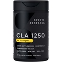 מחקר ספורט CLA - 1250 מ"ג עם Active Conjugated Linoleic Acid עבור גברים ונשים | Non-GMO, Soy & Gluten חינם - 95% (180 Softgels)
