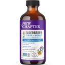 New Chapter Elderberry Kids Syrup, Advanced Immune Defense for Ages 2+, 64x Concentrated Elderberry, Sweetened withגרון-Soothing Class A Honey, Non-GMO Project מאומת, 4 Fl Ounce