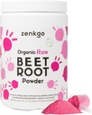 אבקת מיץ שורש אורגני, מפלט Raw Beet, ריכוז גבוה ופוטנטיות גבוהה יותר, Natural Nitrites & Antioxidants for Detox, Energy, Circulation, Workout Recovery, Daily Superfoods (12.7)
